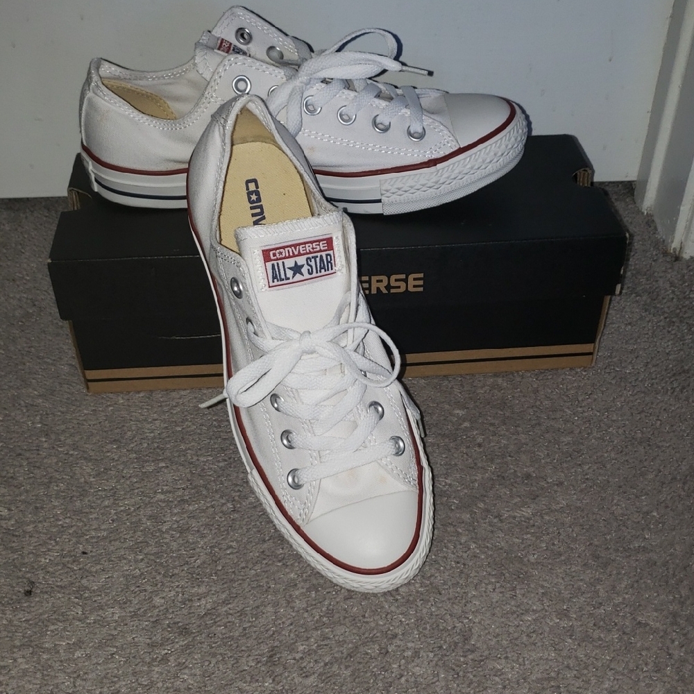 Converse All Star White Canvas Sneakers